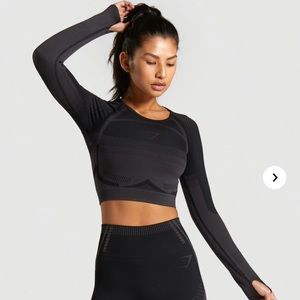 GYMSHARK GEO SEAMLESS top (M)